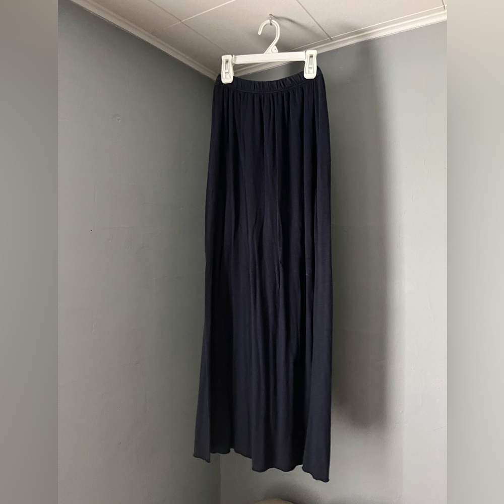 Hollister Navy Blue Long Skirt with slit